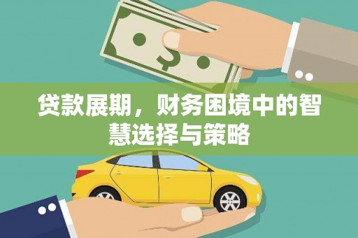 阜阳贷款展期，财务困境中的智慧选择与策略