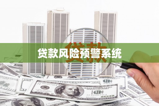 阜阳贷款风险预警系统