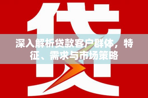 阜阳深入解析贷款客户群体，特征、需求与市场策略