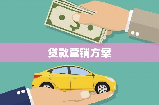 阜阳贷款营销方案