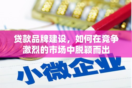 阜阳贷款品牌建设，如何在竞争激烈的市场中脱颖而出