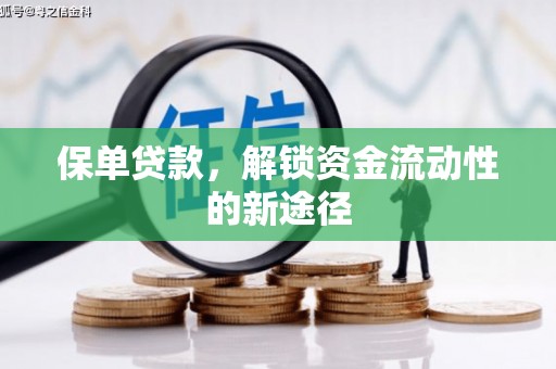 阜阳保单贷款，解锁资金流动性的新途径