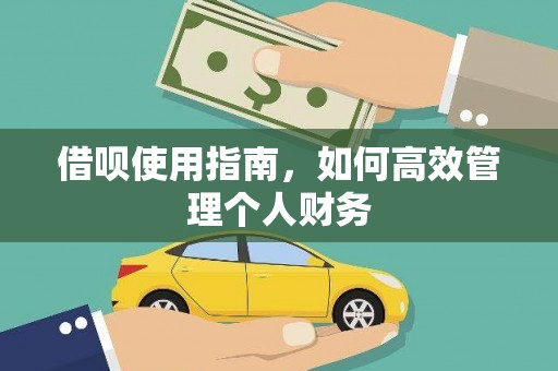 阜阳借呗使用指南，如何高效管理个人财务
