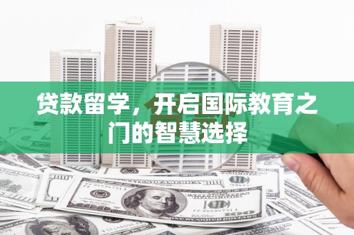 阜阳贷款留学，开启国际教育之门的智慧选择