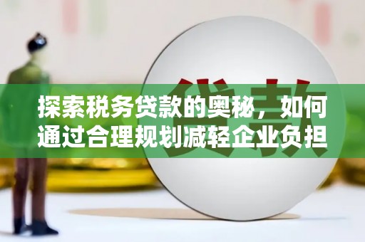 阜阳探索税务贷款的奥秘，如何通过合理规划减轻企业负担