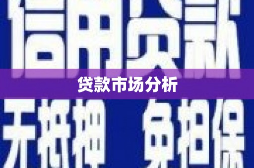 阜阳贷款市场分析