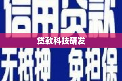 阜阳贷款科技研发