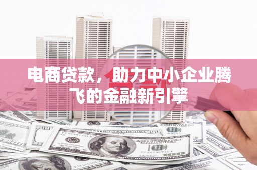 阜阳电商贷款，助力中小企业腾飞的金融新引擎
