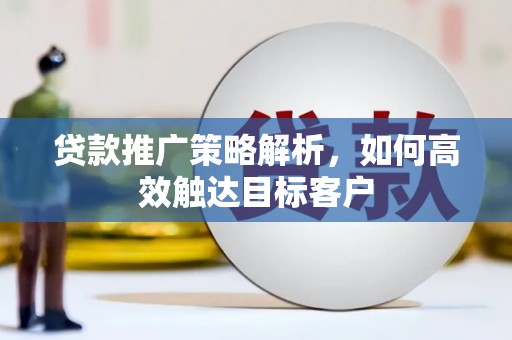 阜阳贷款推广策略解析，如何高效触达目标客户