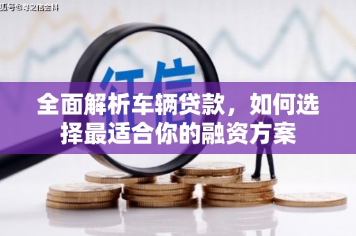 阜阳全面解析车辆贷款，如何选择最适合你的融资方案