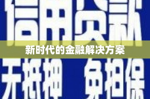 阜阳新时代的金融解决方案
